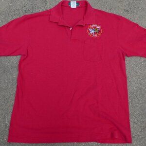 Outer Banks Winnetka Illinois Fire Men's Short Sleeve XL Red Pocket Polo Shirt